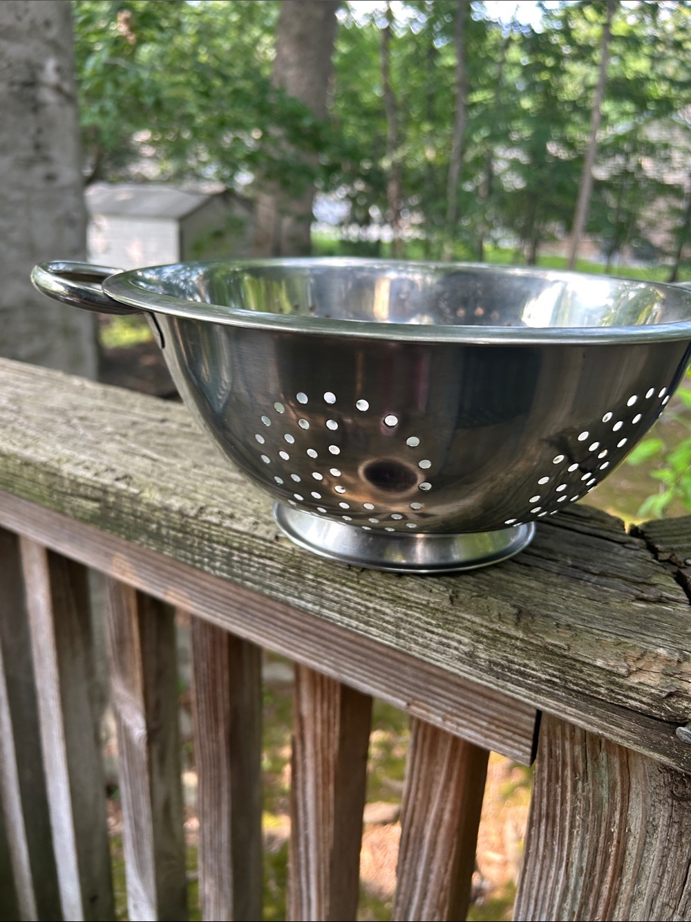 Colander- Metal - 11” across, 5.5” high
